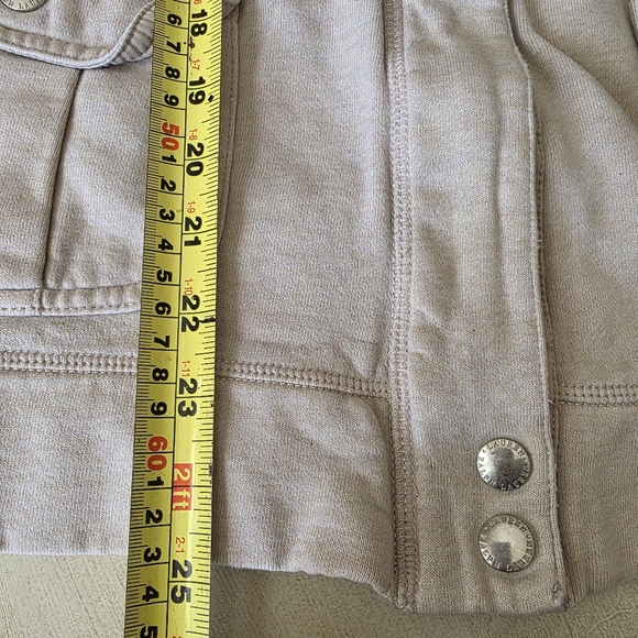 Lauren Ralph Lauren Vintage Style Tan Quilted Shoulder Sweatshirt Jacket 2X -XL - Picture 10 of 15